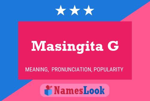 Masingita G Name Poster