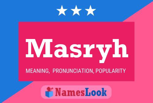 Masryh Name Poster