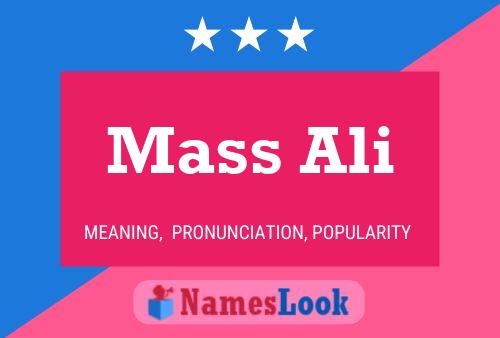 Mass Ali Name Poster