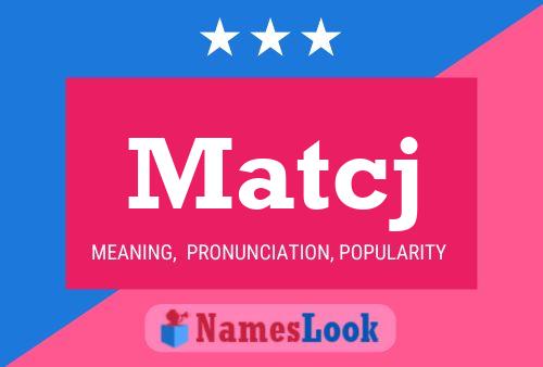 Matcj Name Poster