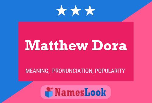 Matthew Dora Name Poster