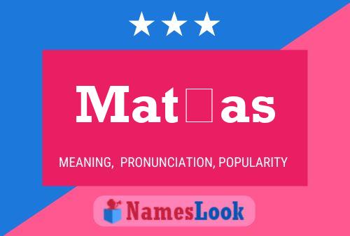 Matías Name Poster