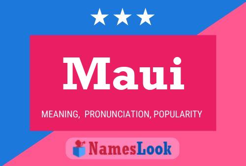 Maui Name Poster