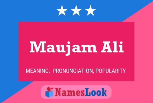 Maujam Ali Name Poster