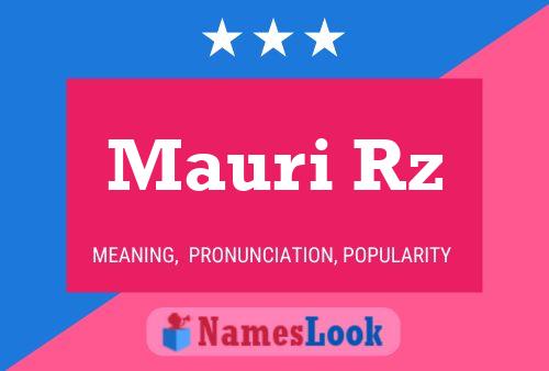 Mauri Rz Name Poster