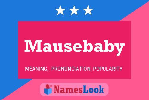 Mausebaby Name Poster