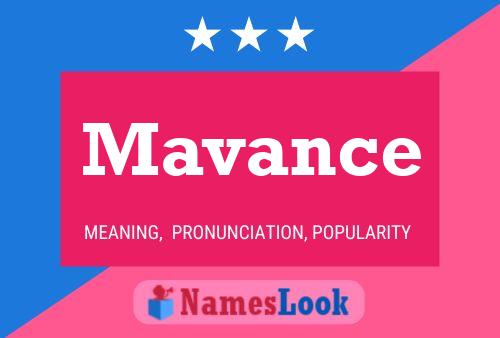 Mavance Name Poster