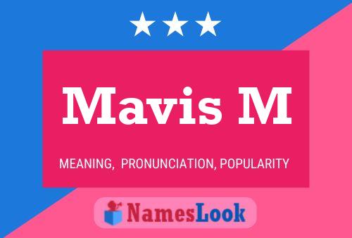 Mavis M Name Poster