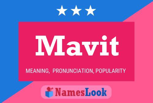 Mavit Name Poster