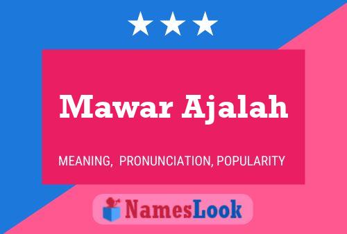 Mawar Ajalah Name Poster