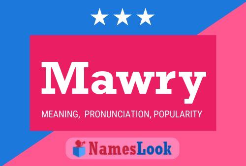 Mawry Name Poster