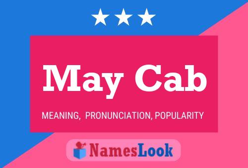 May Cab Name Poster