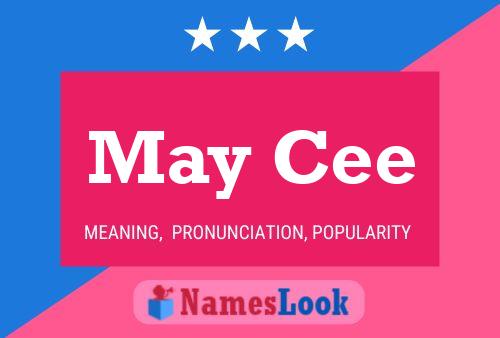 May Cee Name Poster