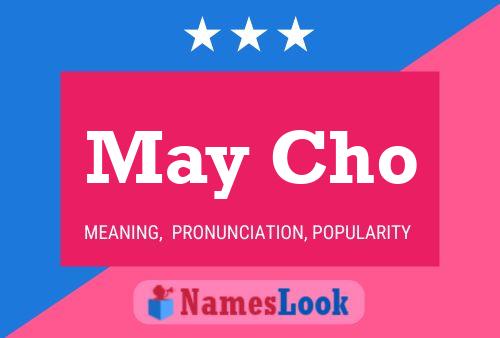 May Cho Name Poster