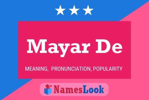 Mayar De Name Poster