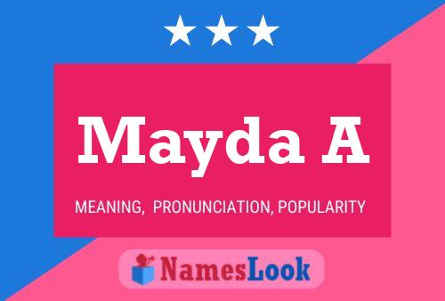 Mayda A Name Poster