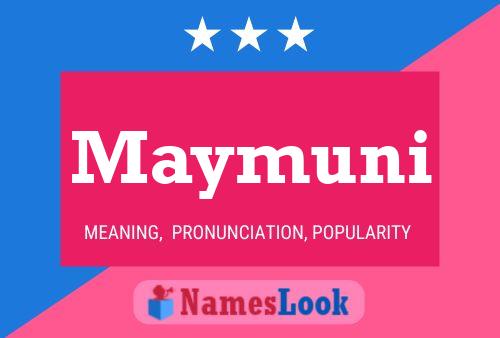 Maymuni Name Poster