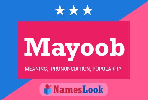 Mayoob Name Poster