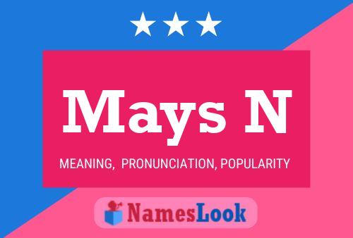 Mays N Name Poster