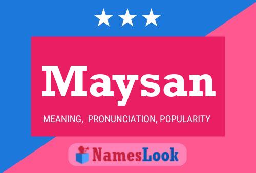 Maysan Name Poster