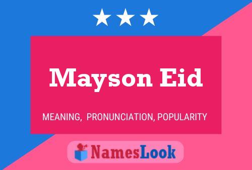 Mayson Eid Name Poster