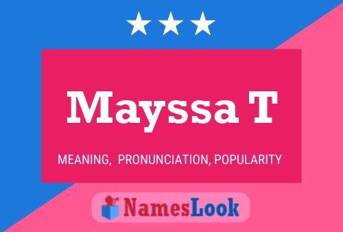 Mayssa T Name Poster