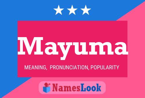 Mayuma Name Poster