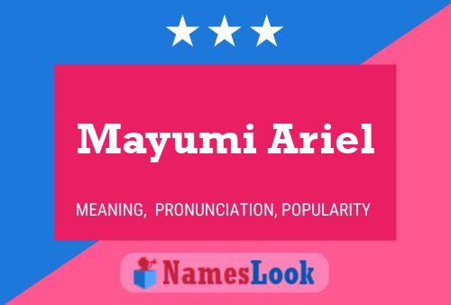 Mayumi Ariel Name Poster