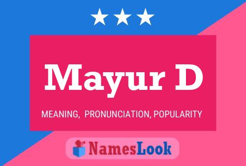 Mayur D Name Poster