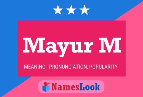 Mayur M Name Poster