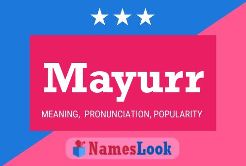 Mayurr Name Poster