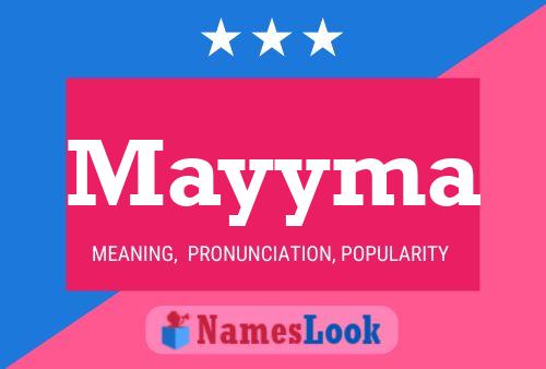 Mayyma Name Poster