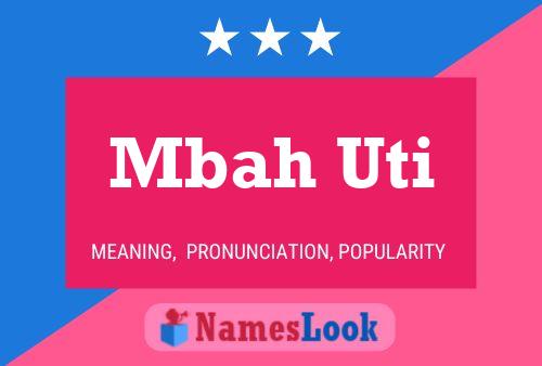 Mbah Uti Name Poster