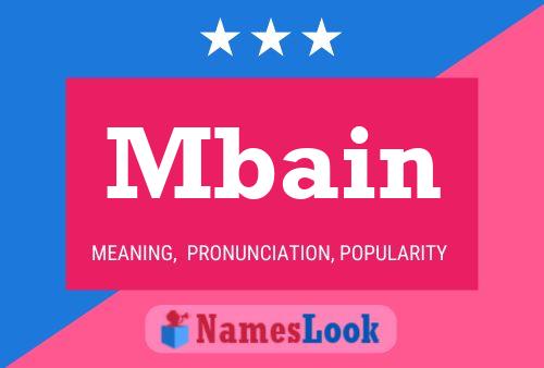 Mbain Name Poster