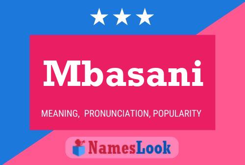 Mbasani Name Poster