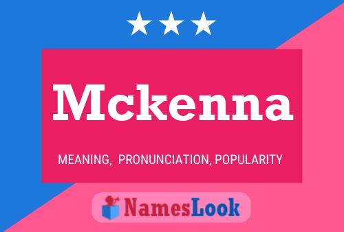 Mckenna Name Poster