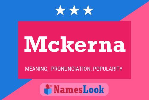 Mckerna Name Poster