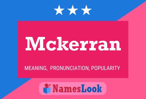 Mckerran Name Poster