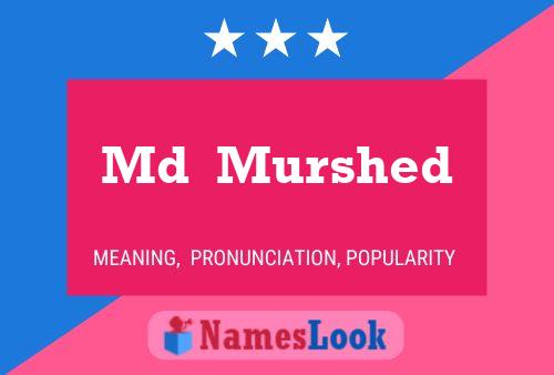 Md  Murshed Name Poster