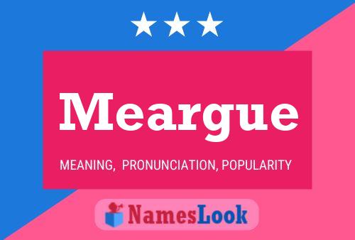 Meargue Name Poster