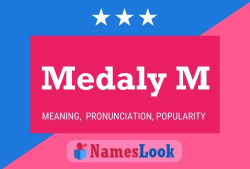 Medaly M Name Poster