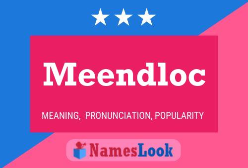 Meendloc Name Poster