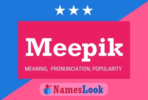 Meepik Name Poster