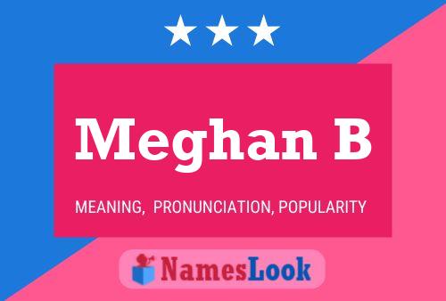 Meghan B Name Poster