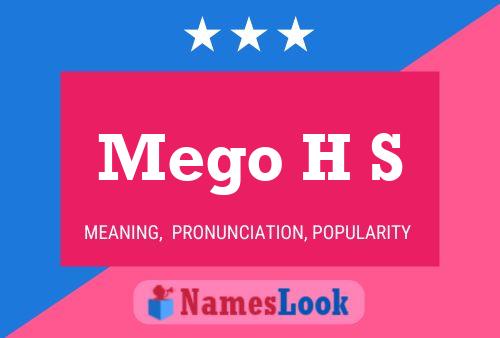 Mego H S Name Poster