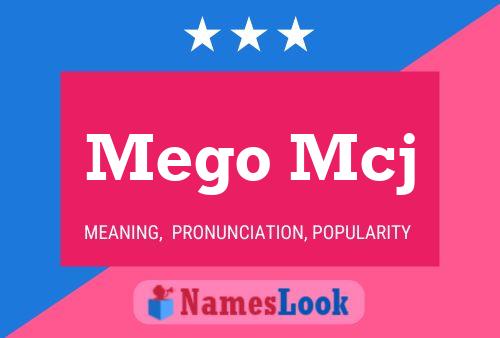 Mego Mcj Name Poster