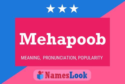 Mehapoob Name Poster