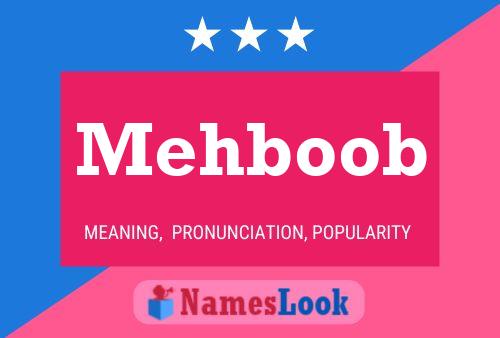 Mehboob Name Poster