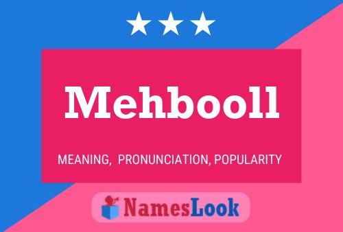 Mehbooll Name Poster