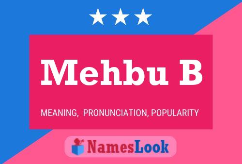 Mehbu B Name Poster